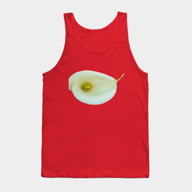 Calla Lily Trumpet-shaped Bract Cut Out Tank Top by taiche